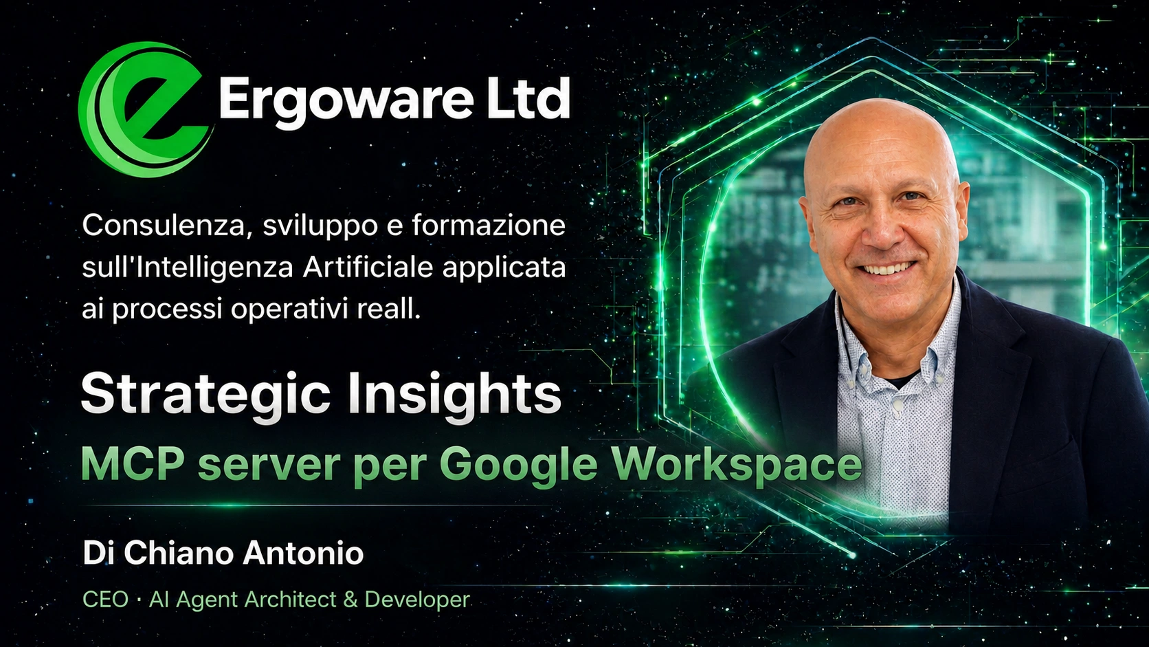 Visual of MCP server integration with Google Workspace, Drive, Gmail and business tools